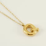 Gold color / 1 Piece Simple Series Simple Letter Q Stainless Steel  Gold Color Women's Pendant Necklaces Picture17